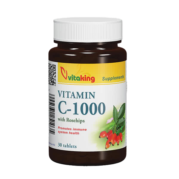 VitaKing Vitamin C-1000 with Rose Hips 30 tab.